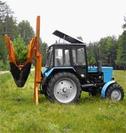 Машины оборудование для пересадки посадки деревьев на базе МТЗ